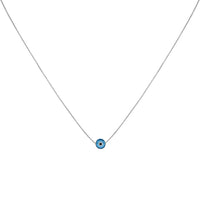 Glossy Nazar Necklace - Amira-Blue-Gold-State of Style
