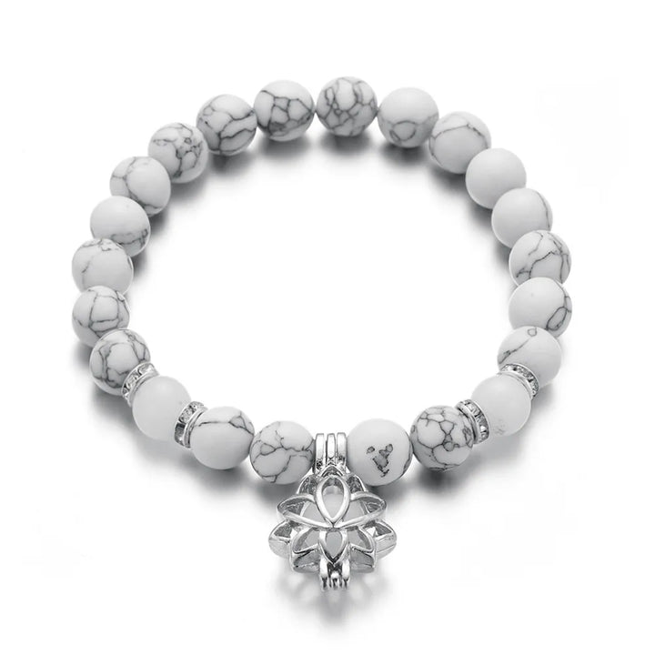 Glow-in-the-Dark Lotus Bracelet | Elegant Women's Jewellery-Blue-Aqua-State of Style