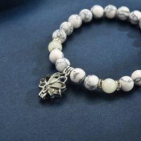 Glow-in-the-Dark Lotus Bracelet | Elegant Women's Jewellery-Blue-Aqua-State of Style