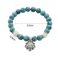 Glow-in-the-Dark Lotus Bracelet | Elegant Women's Jewellery-Blue-Aqua-State of Style