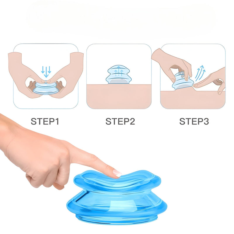 GlowCupp Silicone Cupping Therapy Set-Blue-State of Style