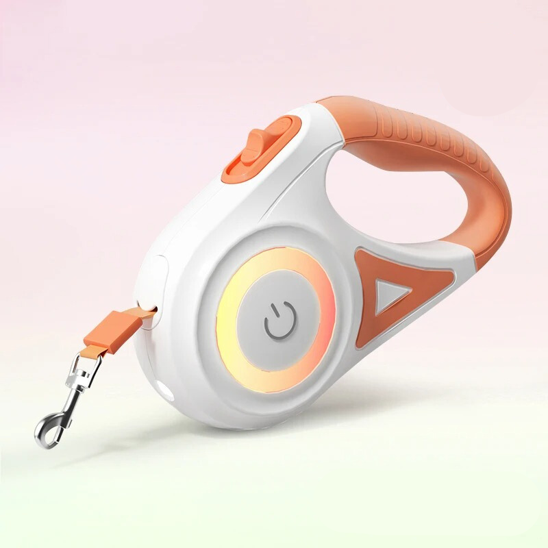 GlowGuard Illuminating Dog Leash with Flashlight-Orange-State of Style