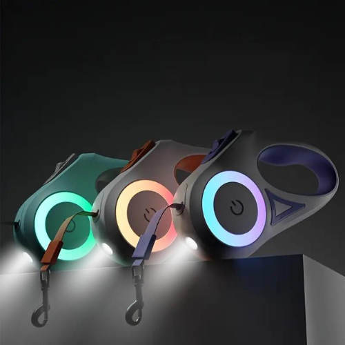 GlowGuard Light-Up Dog Leash with Torch-Orange-State of Style