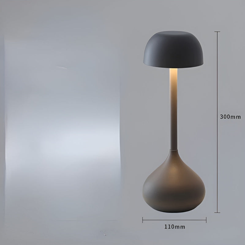 GlowMush Wireless Dimmable Mushroom Table Lamp-Matte White-State of Style