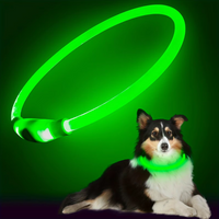 GlowSafe LED Dog Collar – Rechargeable USB Safety Light-Green-State of Style