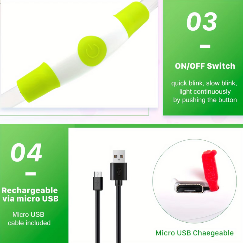 GlowSafe LED Dog Collar – Rechargeable USB Safety Light-Pink-State of Style