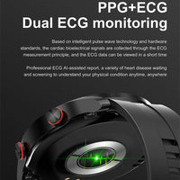 Glucose meter and Health Monitor in one watch - GlucoseGuard-Black Steel-State of Style