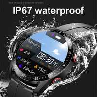 Glucose meter and Health Monitor in one watch - GlucoseGuard-Black Steel-State of Style
