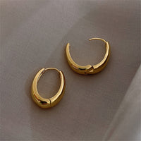 Gold Classic Hoop Earrings | Timeless Elegance-State of Style