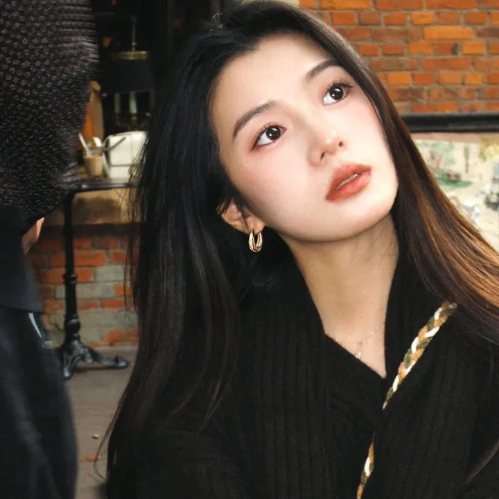 Gold Classic Hoop Earrings | Timeless Elegance-State of Style