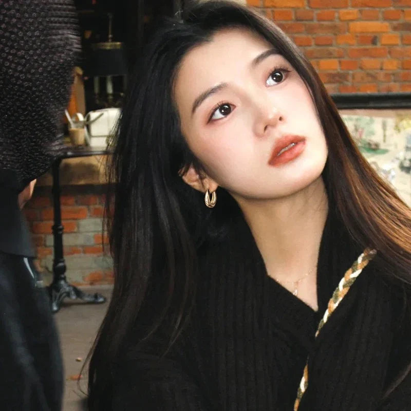 Gold Classic Hoop Earrings | Timeless Elegance-State of Style