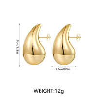 Gold Coloured Drop Earrings | Sparkling Crystals-State of Style