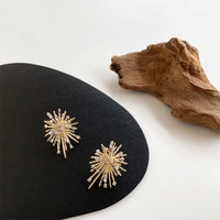 Gold Firework Zirconia Earrings - Livia-State of Style