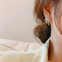 Gold Firework Zirconia Earrings - Livia-State of Style