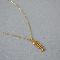 Gold Fishbone Necklace - Noelle-State of Style
