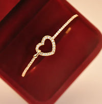 Gold Love Bracelet with Charm | Elegant Women's Jewellery-Gold-State of Style