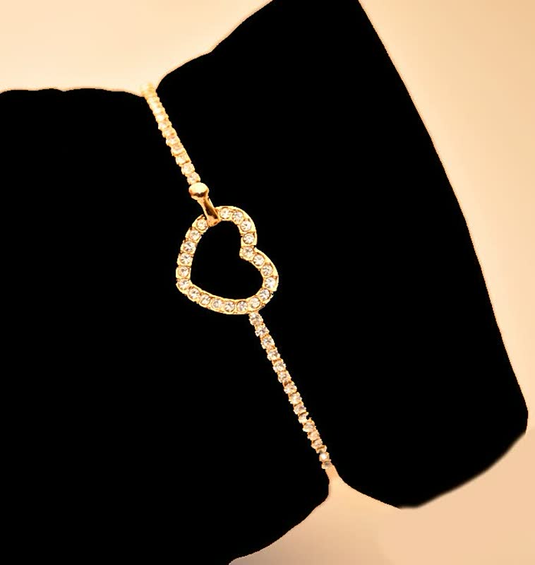 Gold Love Bracelet with Charm | Elegant Women's Jewellery-Gold-State of Style