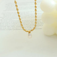 Gold Pearl Necklace | Elegant Beaded Jewellery-State of Style