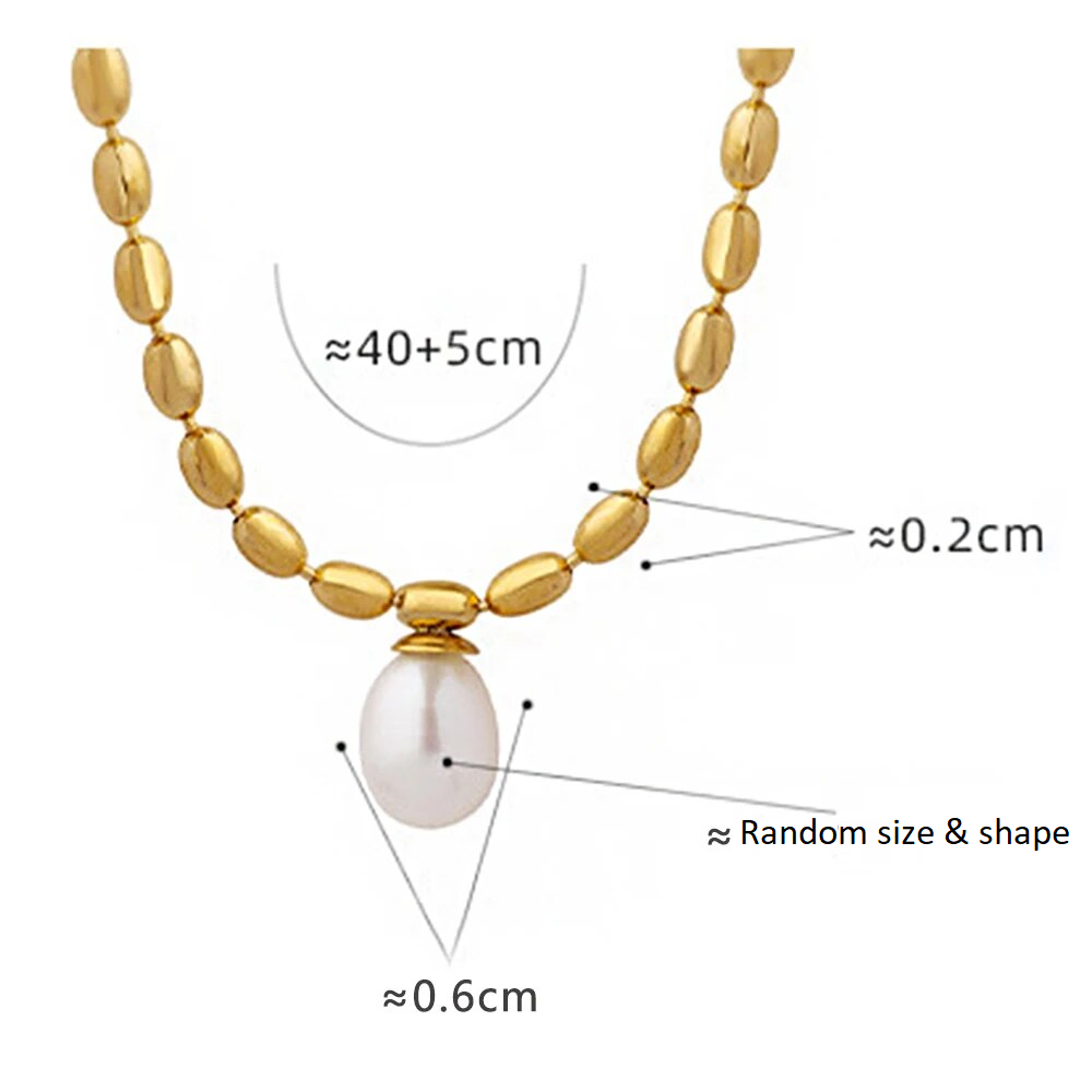 Gold Pearl Necklace | Elegant Beaded Jewellery-State of Style