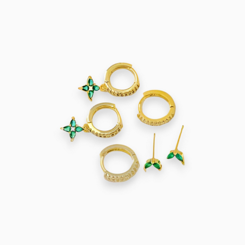 Gold-Plated Earring Set - Sophie-State of Style