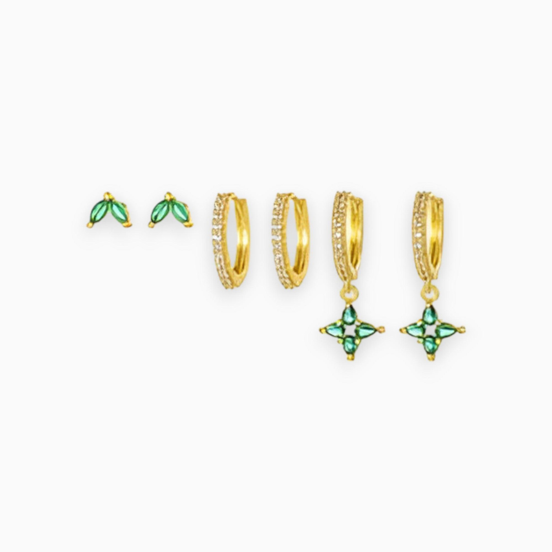 Gold-Plated Earring Set - Sophie-State of Style