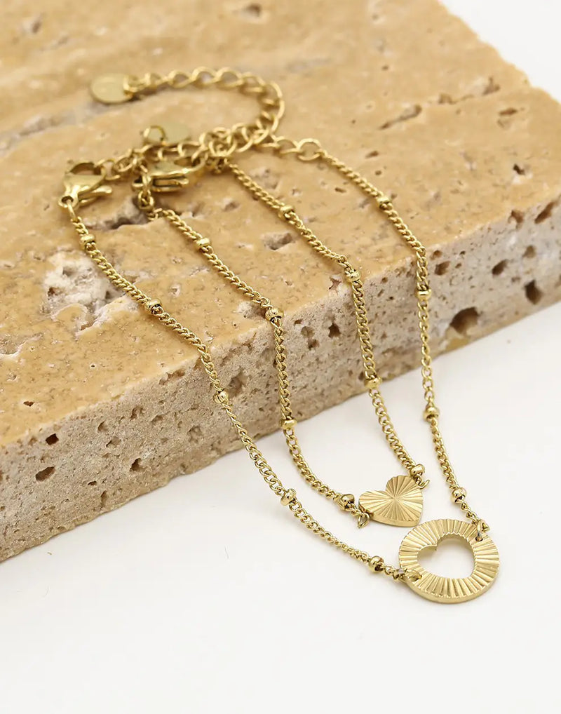 Gold-Plated Friendship Bracelet Set-Gold-State of Style
