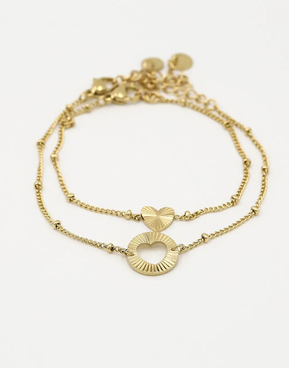 Gold-Plated Friendship Bracelet Set-Gold-State of Style