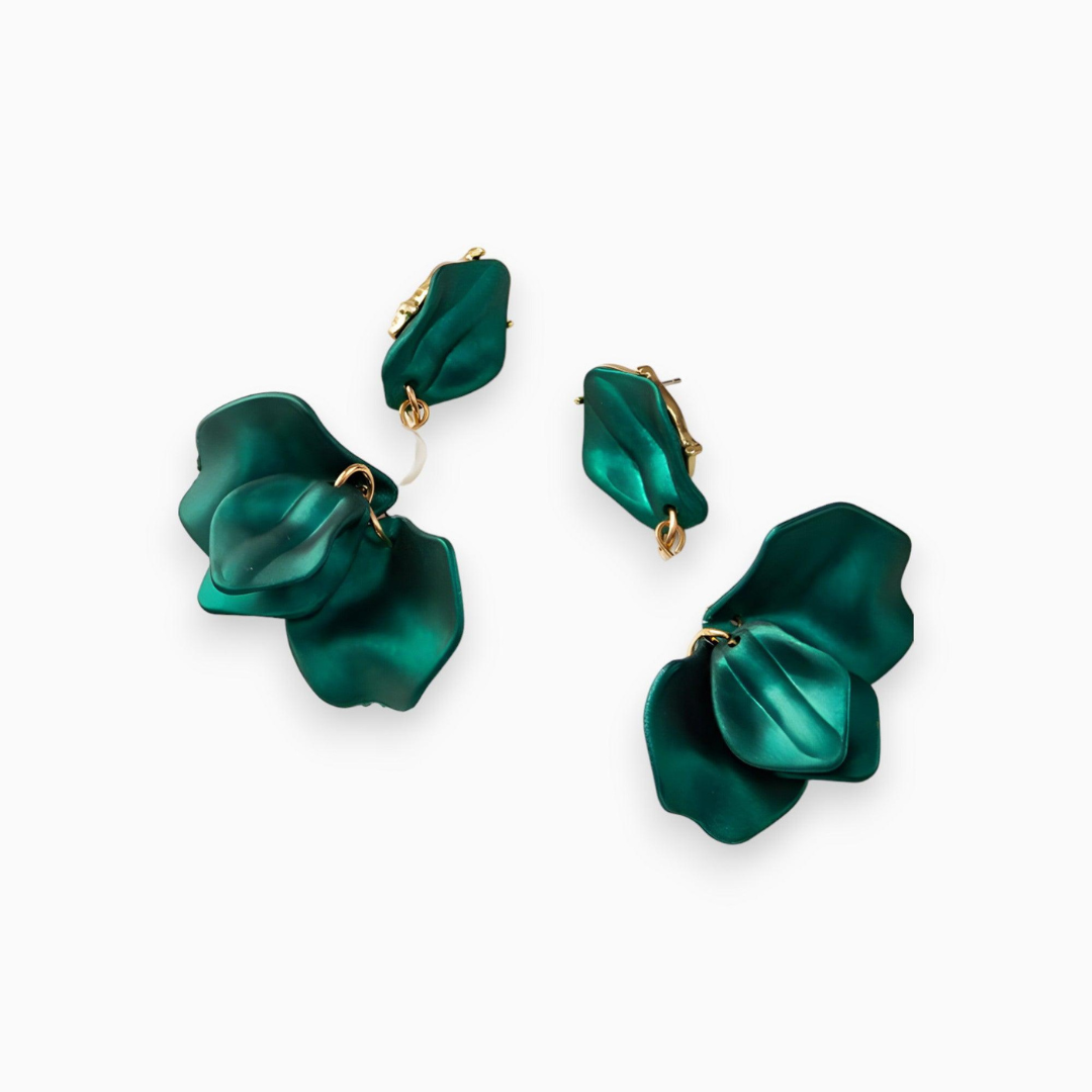 Gold-Plated Pearl Dangle Earrings - Isabella-Green-State of Style