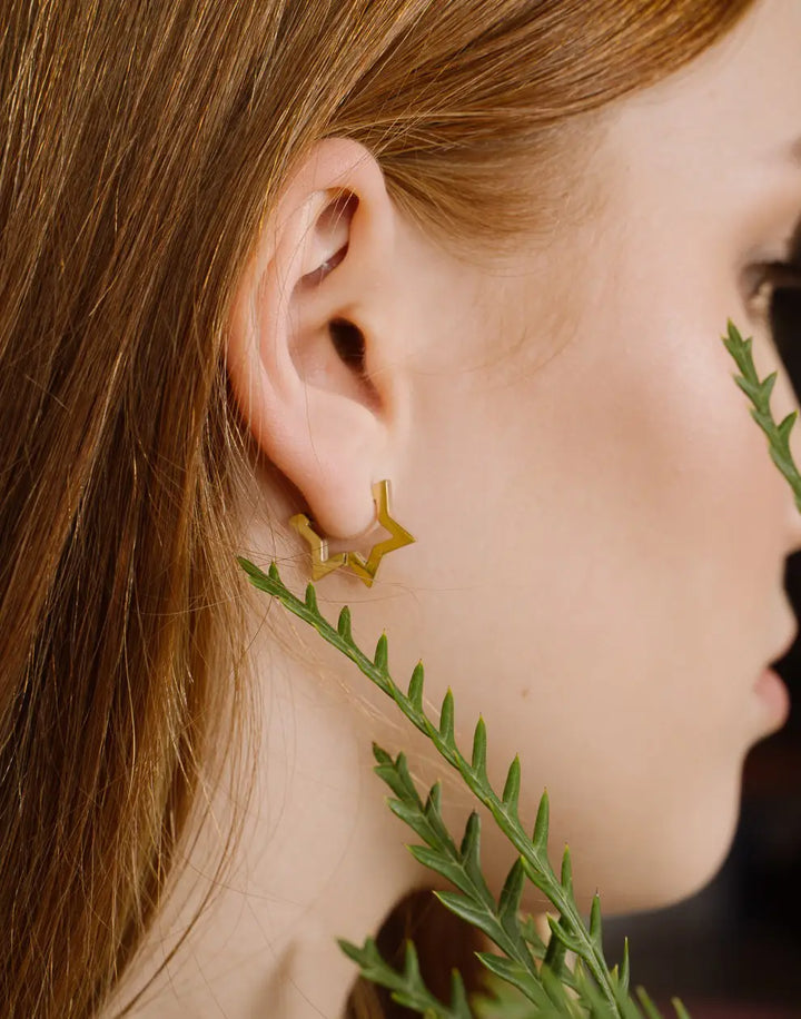 Gold-Plated Star Earrings | Women's Jewellery-State of Style