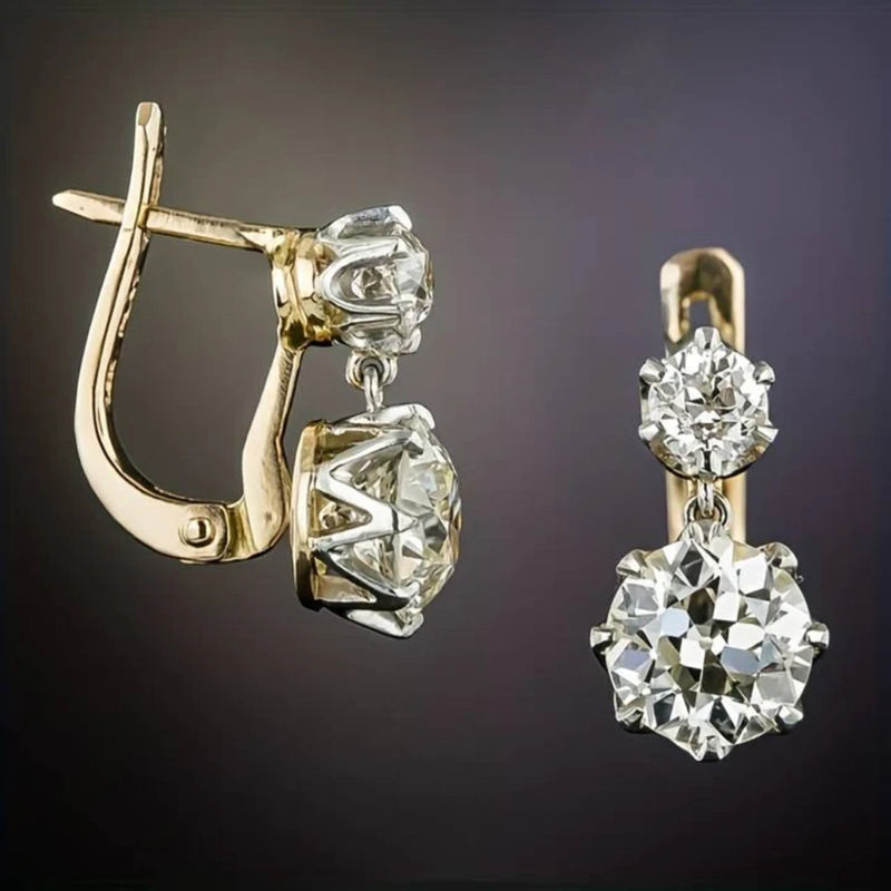 Gold Zirconia Earrings - Selene-State of Style
