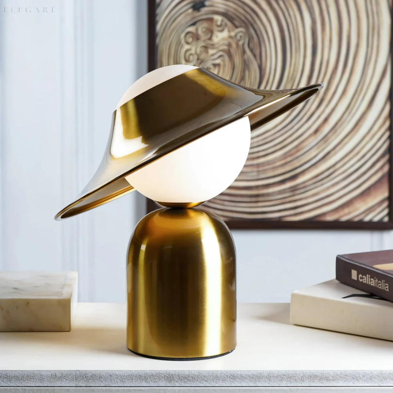 GoldAura Metal Table Lamp - Luxurious Design-State of Style
