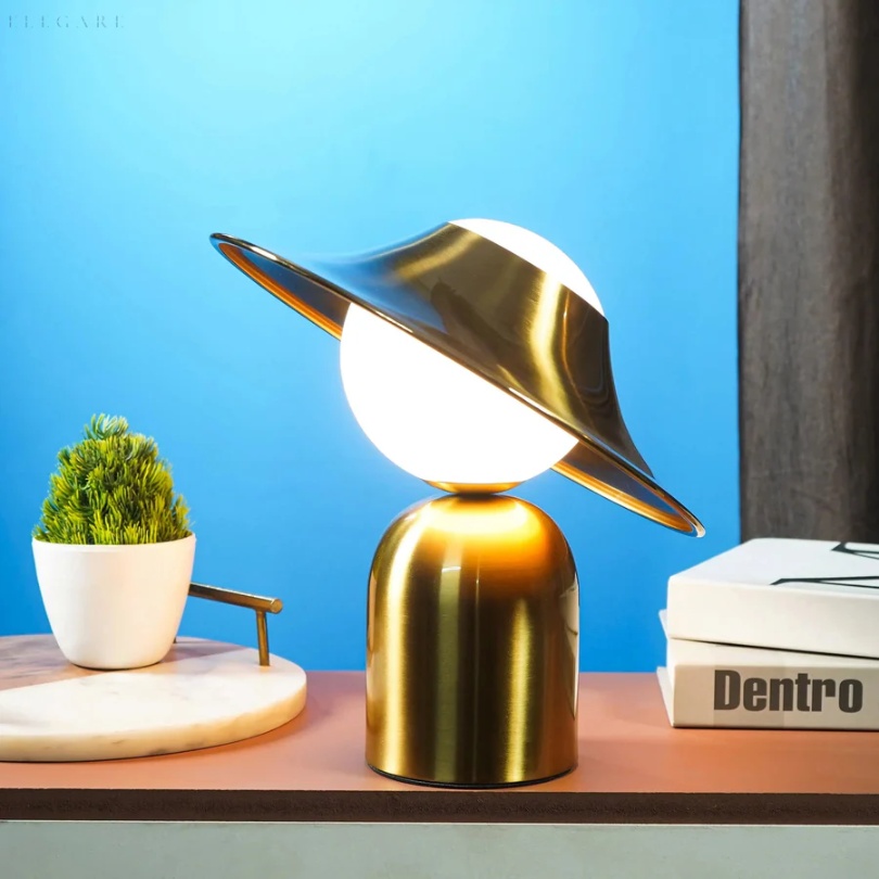 GoldAura Metal Table Lamp - Luxurious Design-State of Style