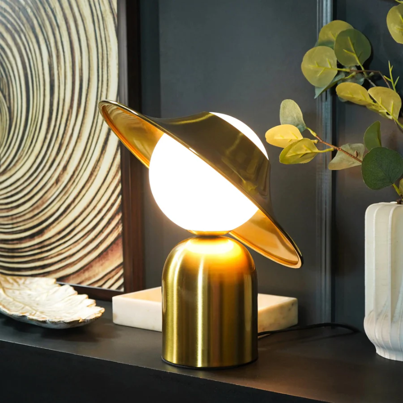 GoldAura Metal Table Lamp - Luxurious Design-State of Style