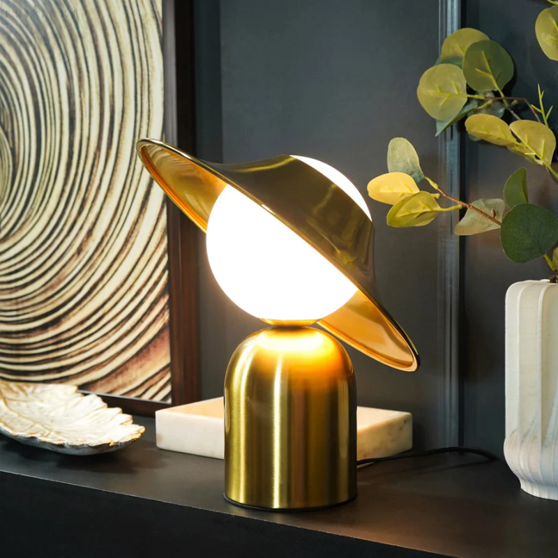 GoldAura Metal Table Lamp - Luxurious Design-State of Style