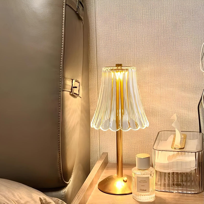 Golden Crystal Table Lamp - Aurora Luxe-Classic-State of Style