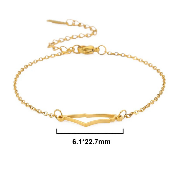 Golden Hoop Bracelet - Aurora-Gold-State of Style