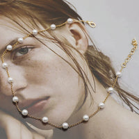 Golden Pearl Necklace - Marilena-State of Style