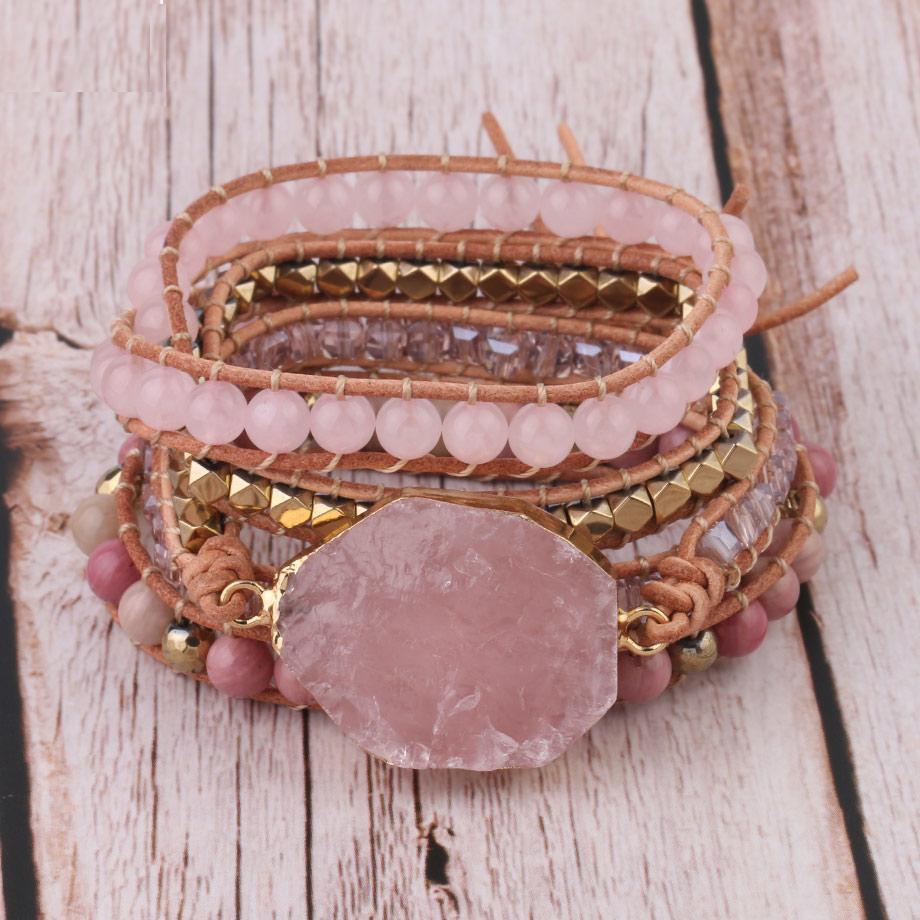 Golden Rose Quartz Bracelet – Amoria-State of Style