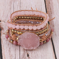 Golden Rose Quartz Bracelet – Amoria-State of Style