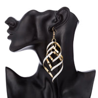 Golden Spiral Earrings | Unique Statement Jewellery-State of Style