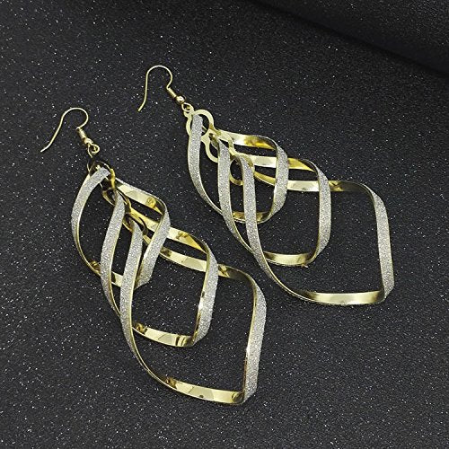 Golden Spiral Earrings | Unique Statement Jewellery-State of Style