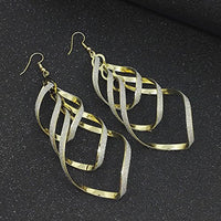 Golden Spiral Earrings | Unique Statement Jewellery-State of Style