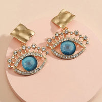 Golden Vintage Evil Eye Drop Earrings – Nerina-State of Style