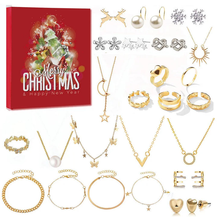 Gold/Silver Jewellery Advent Calendar – Livia-Box A-State of Style