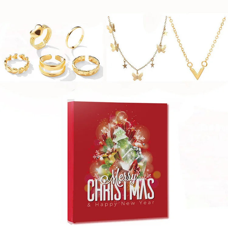 Gold/Silver Jewellery Advent Calendar – Livia-Box A-State of Style