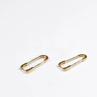 Gold/Silver Paperclip Earrings - Viola-Gold-State of Style
