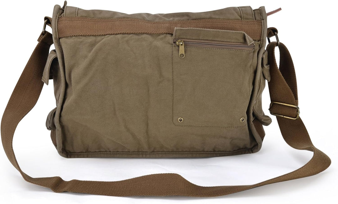 Heavy-Duty Canvas Messenger Shoulder Bag – Alaric