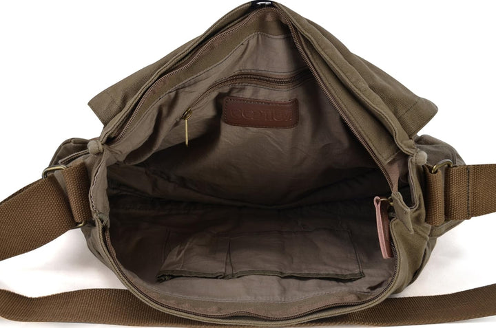 Heavy-Duty Canvas Messenger Shoulder Bag – Alaric