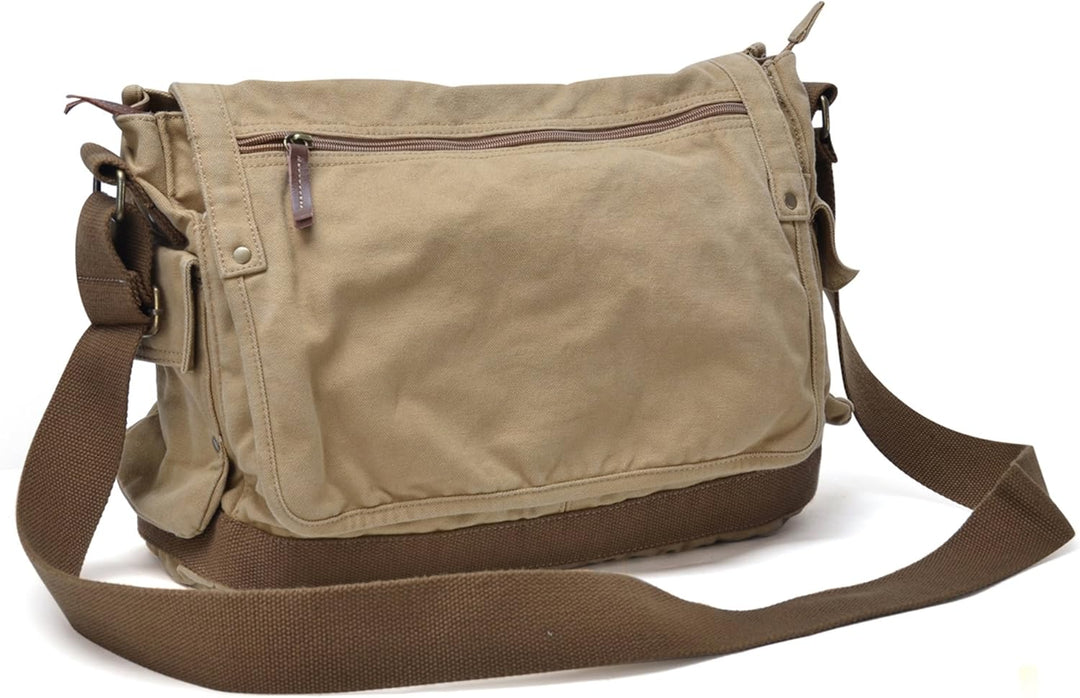 Heavy-Duty Canvas Messenger Shoulder Bag – Alaric