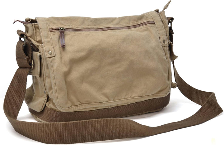 Heavy-Duty Canvas Messenger Shoulder Bag – Alaric